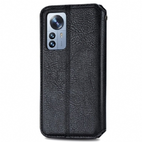 Folio-hoesje voor Xiaomi 12 Pro Kub Design-kaarthouder