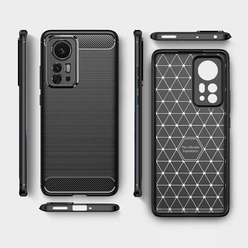 Hoesje voor Xiaomi 12 Pro Anti-fall Geborsteld Siliconeneffect