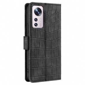 Leren Hoesje voor Xiaomi 12 Pro Ana Kunst Krokodillenleer
