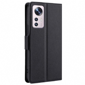 Leren Hoesje voor Xiaomi 12 Pro Kunstleer Minimalistisch Bedrijf