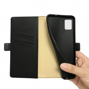 Flip Case voor Samsung Galaxy A51 Milo-serie Imitatieleer