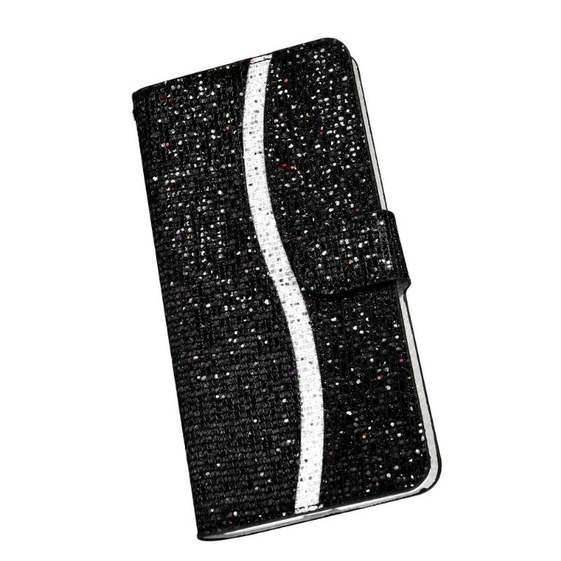 Folio-hoesje voor Samsung Galaxy A51 Glitterkaarthouder