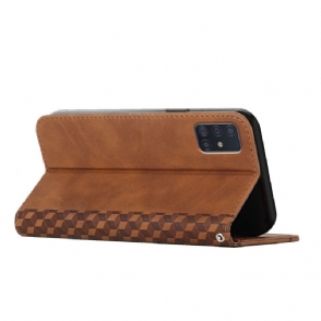 Folio-hoesje voor Samsung Galaxy A51 Kubusgeometrie