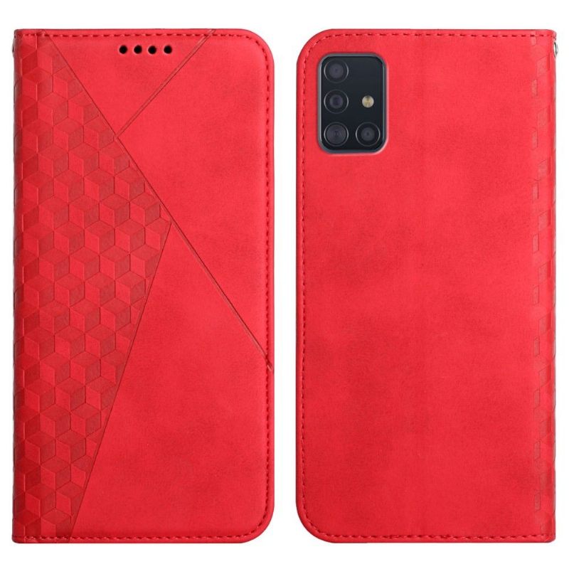 Folio-hoesje voor Samsung Galaxy A51 Kubusgeometrie