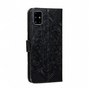 Folio-hoesje voor Samsung Galaxy A51 Mandala-leereffect