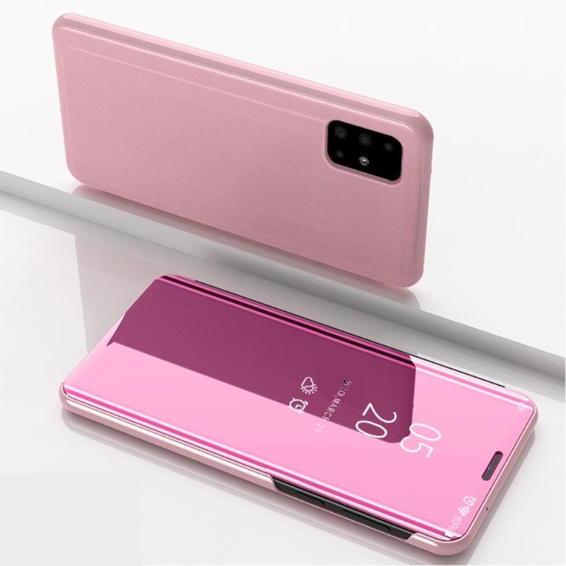 Hoesje voor Samsung Galaxy A51 Anti-fall Folio-hoesje Spiegeleffect