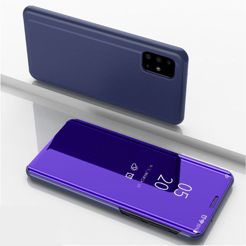 Hoesje voor Samsung Galaxy A51 Anti-fall Folio-hoesje Spiegeleffect