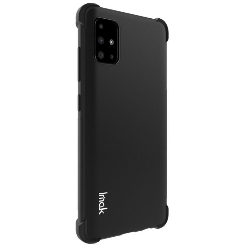 Hoesje voor Samsung Galaxy A51 Class Protect Schokbestendig - Metaal Zwart