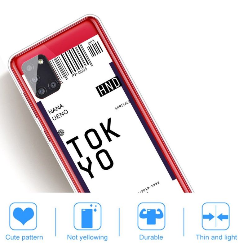 Hoesje voor Samsung Galaxy A51 Instapkaart 05 Tokio