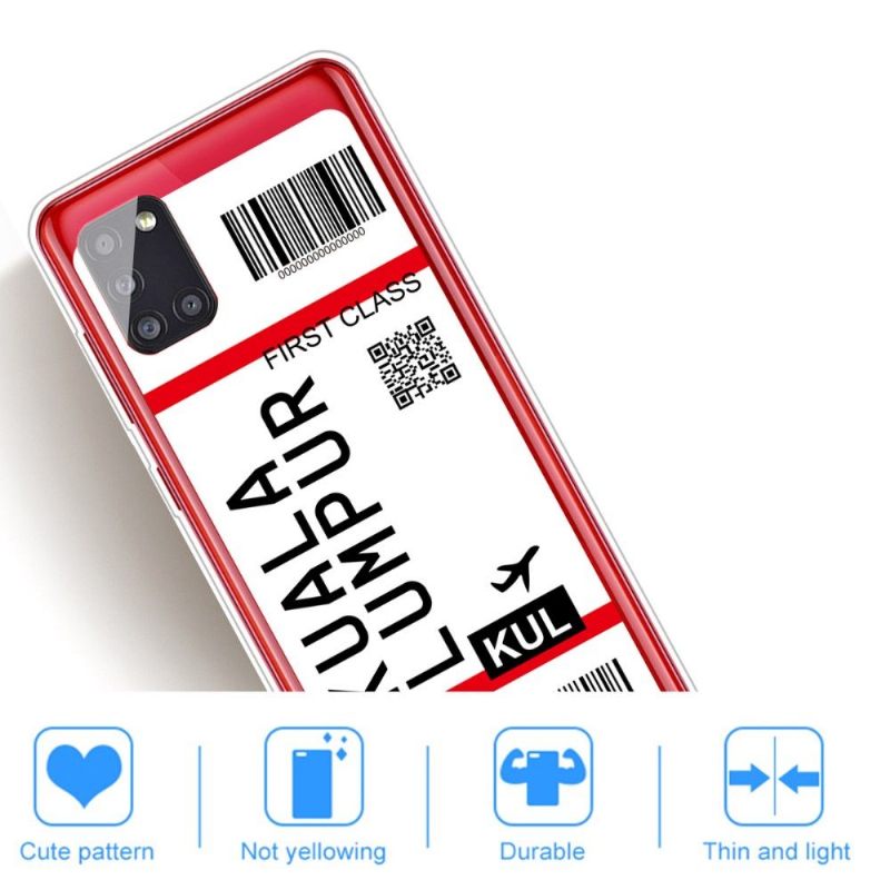 Hoesje voor Samsung Galaxy A51 Instapkaart 06 Kuala Lumpur
