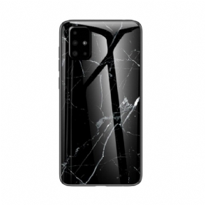 Hoesje voor Samsung Galaxy A51 Lina Marmeren Glazen Achterkant