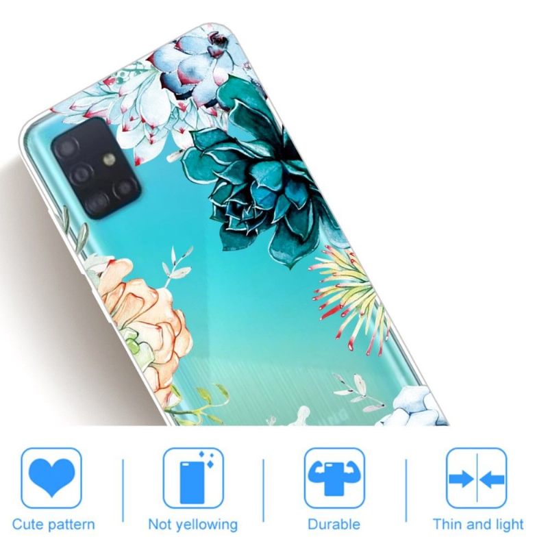 Hoesje voor Samsung Galaxy A51 Verscheidenheid Aan Bloemen