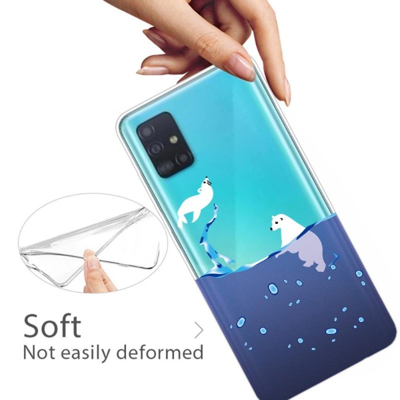 Hoesje voor Samsung Galaxy A51 Zeehond En Ijsbeer