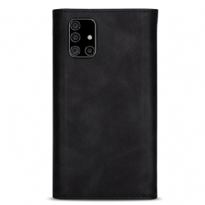 Leren Hoesje voor Samsung Galaxy A51 Bescherming Portemonnee Leren Ledereffect N.bekus
