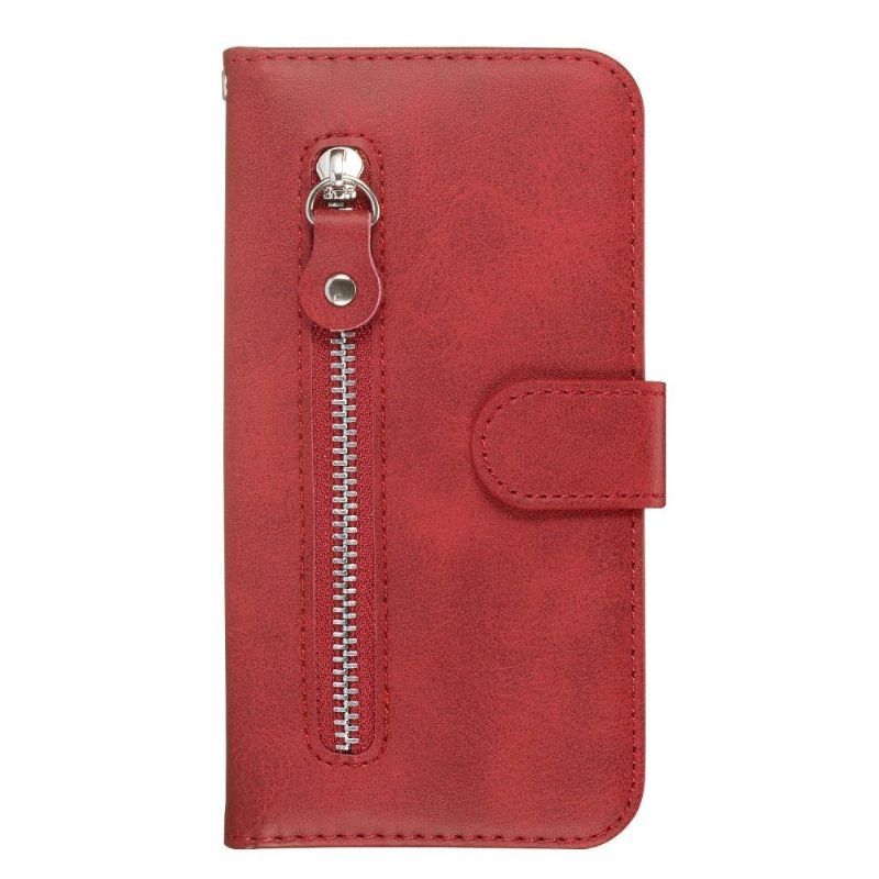 Leren Hoesje voor Samsung Galaxy A51 Zak Met Ritssluiting Met Leereffect