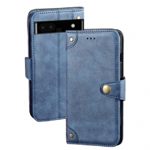 Folio-hoesje voor Google Pixel 7A Idewei Magnetische Knop