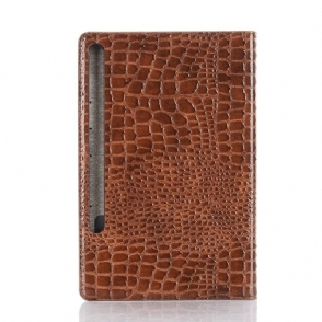 Folio-hoesje voor Samsung Galaxy Tab S6 Kunstleer Met Krokodilleneffect