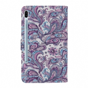 Folio-hoesje voor Samsung Galaxy Tab S6 Paisley Bloem