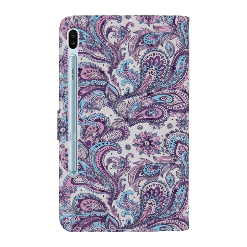 Folio-hoesje voor Samsung Galaxy Tab S6 Paisley Bloem