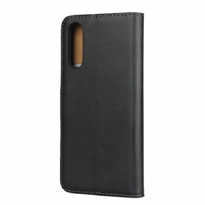 Case voor Sony Xperia 10 II Bescherming Portemonnee Leren Folio-hoesje - Zwart