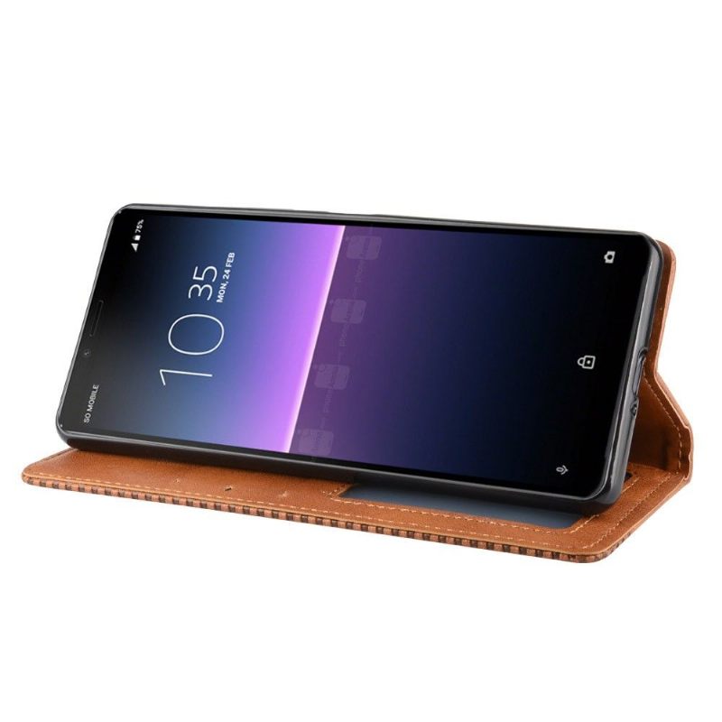 Cover voor Sony Xperia 10 II Leer In Cirénius-stijl