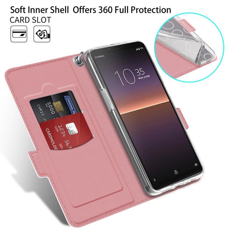 Folio-hoesje voor Sony Xperia 10 II Victoria Stijl Leer