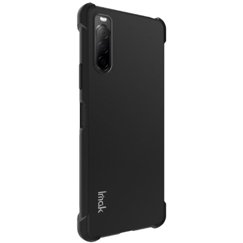 Hoesje voor Sony Xperia 10 II Class Protect Schokbestendig - Zwart Metaal
