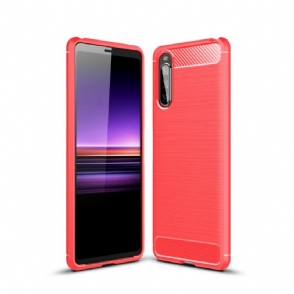 Hoesje voor Sony Xperia 10 II Het Flexibele Geborstelde Effect Janice