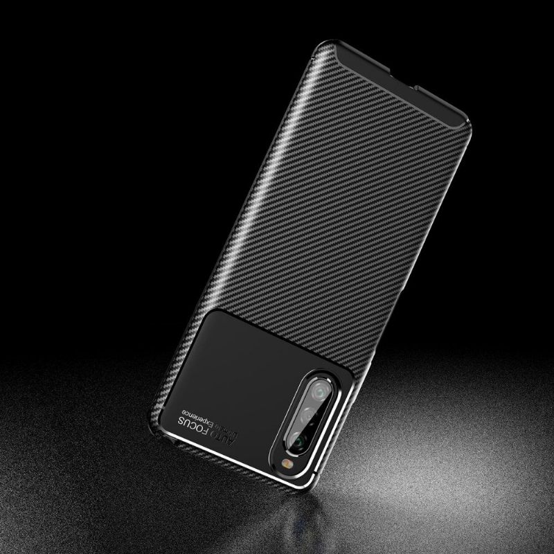 Hoesje voor Sony Xperia 10 II Koolstofvezeleffect