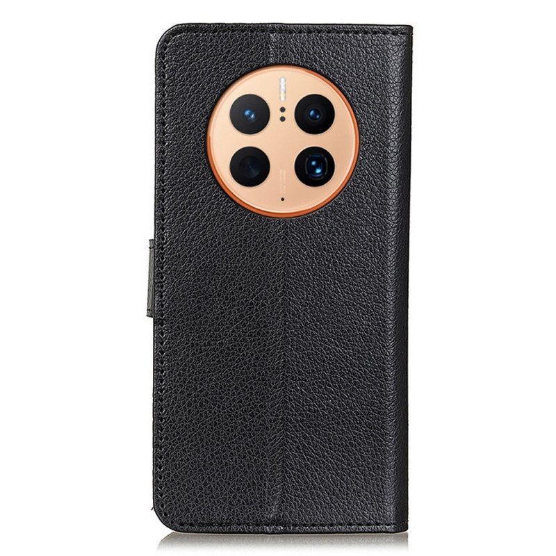 Flip Case voor Huawei Mate 50 Pro Traditioneel Kunstleer