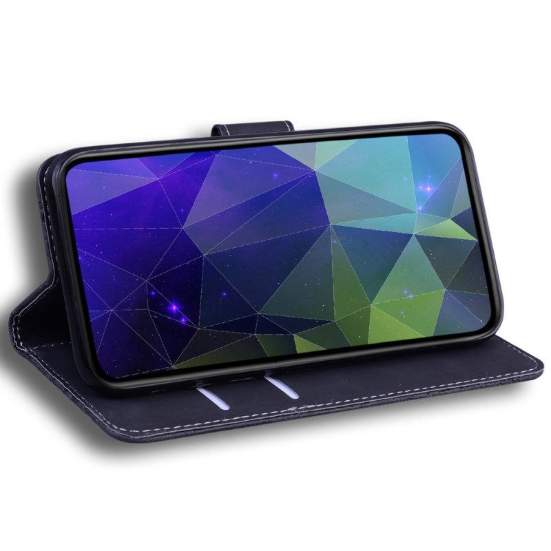 Flip Case voor Moto G73 5G Zichtbare Naden