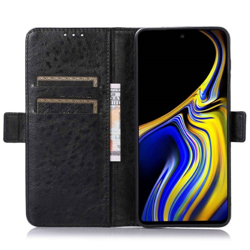Flip Case voor Poco X4 GT Getextureerd Kunstleer