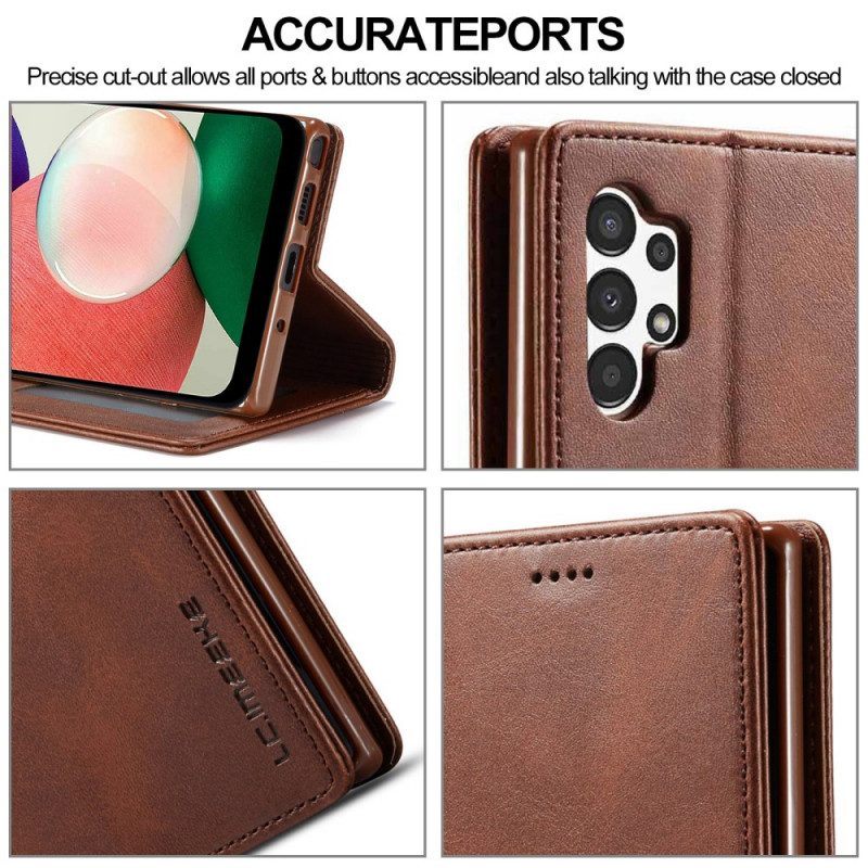 Flip Case voor Samsung Galaxy A13 Transparant Met Ring-support
