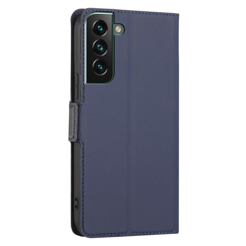 Flip Case voor Samsung Galaxy S23 Plus 5G Ultrafijn Tweekleurig