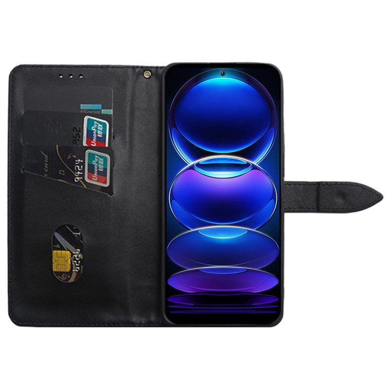 Flip Case voor Xiaomi 13 Pro Klinknagels En Riem Idewei