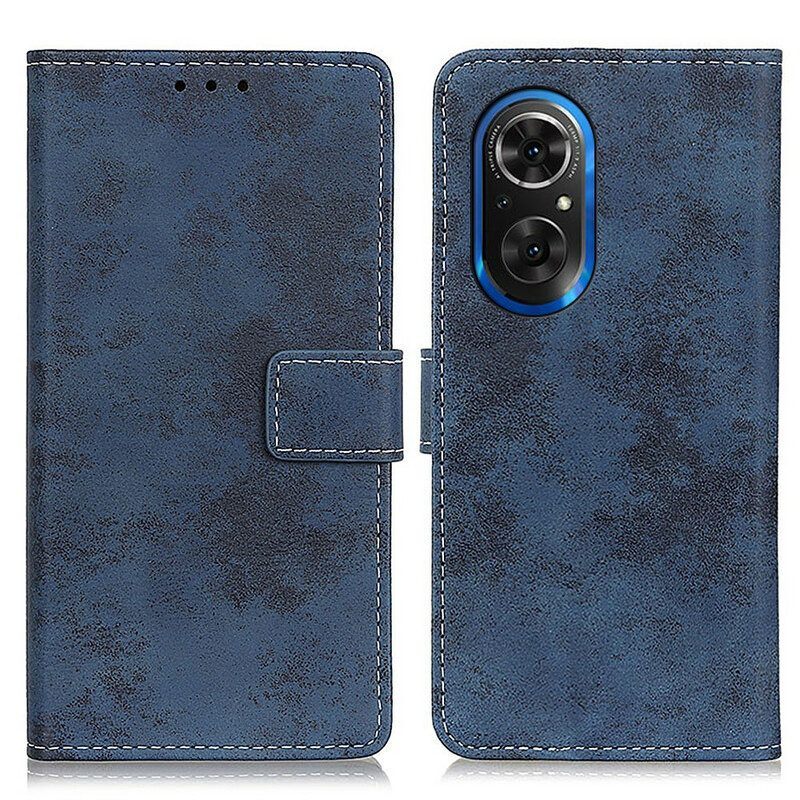 Folio-hoesje voor Honor 50 SE Glanzende Pro En Zichtbare Naden