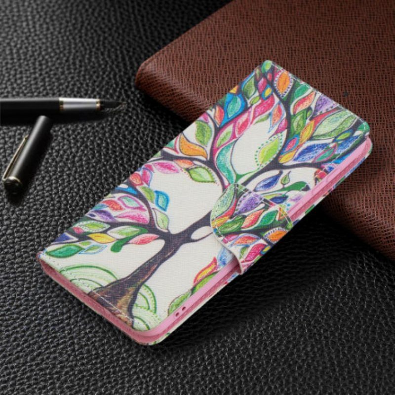 Folio-hoesje voor Huawei P50 Kleurrijke Boom