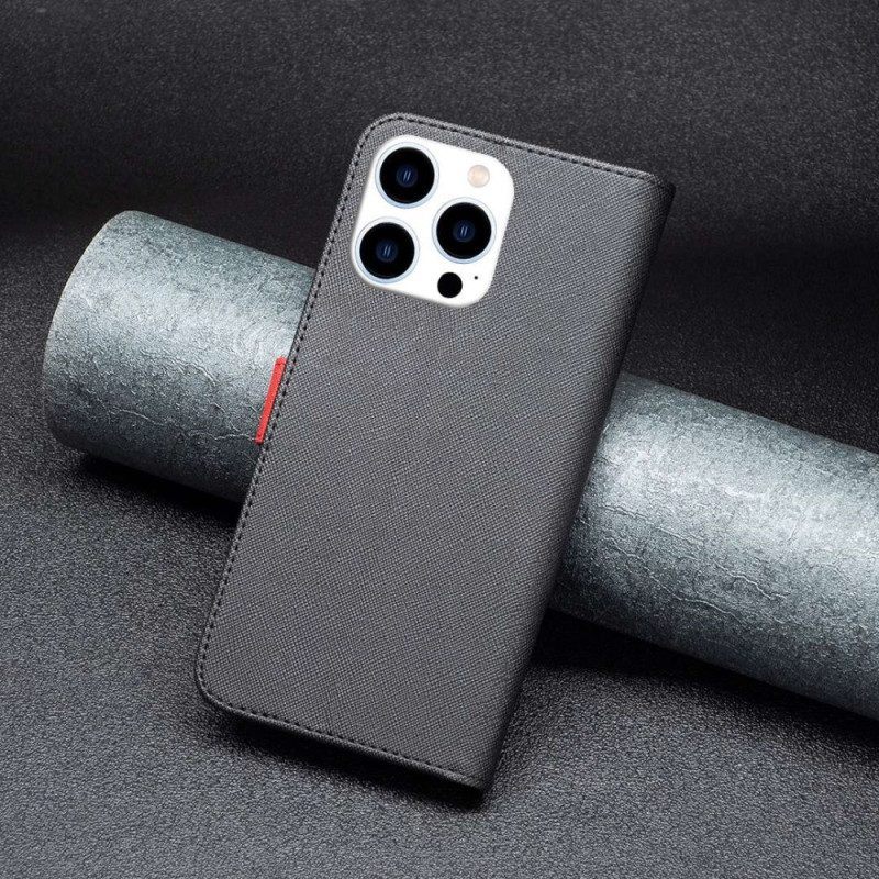 Folio-hoesje voor iPhone 14 Pro Tweekleurige Binfen-kleur