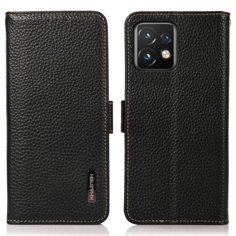 Folio-hoesje voor Motorola Edge 40 Pro Lychee Leer Khazneh Rfid