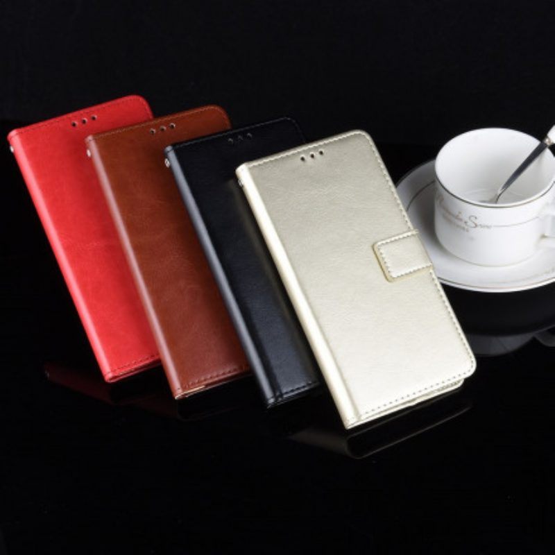 Folio-hoesje voor Oppo A15 Flitsend Kunstleer