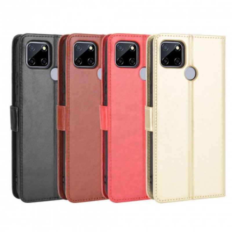 Folio-hoesje voor Oppo A15 Flitsend Kunstleer
