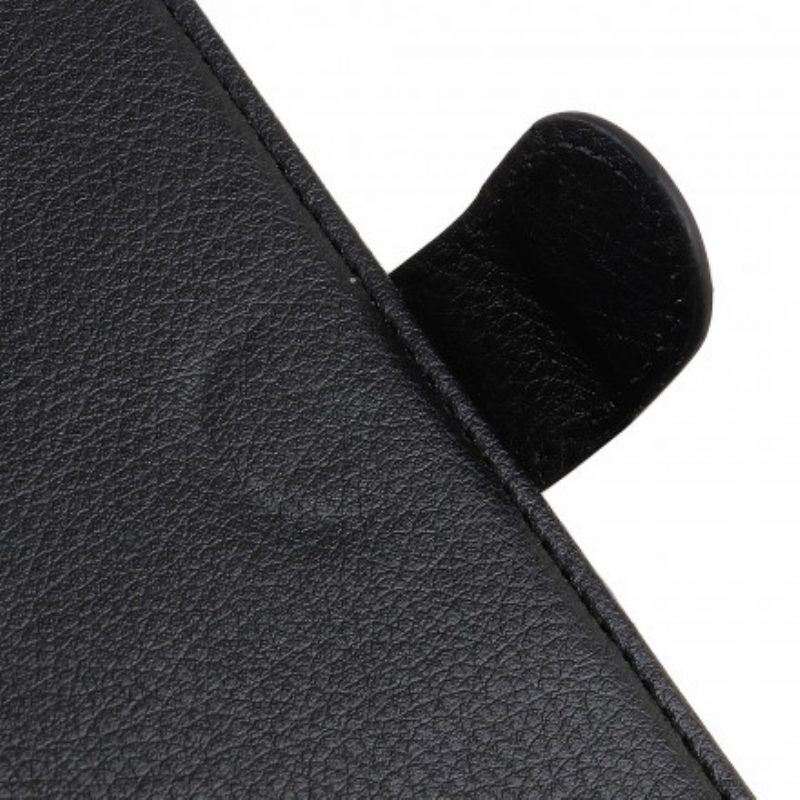 Folio-hoesje voor Oppo A54 5G / A74 5G Lychee Kunstleer