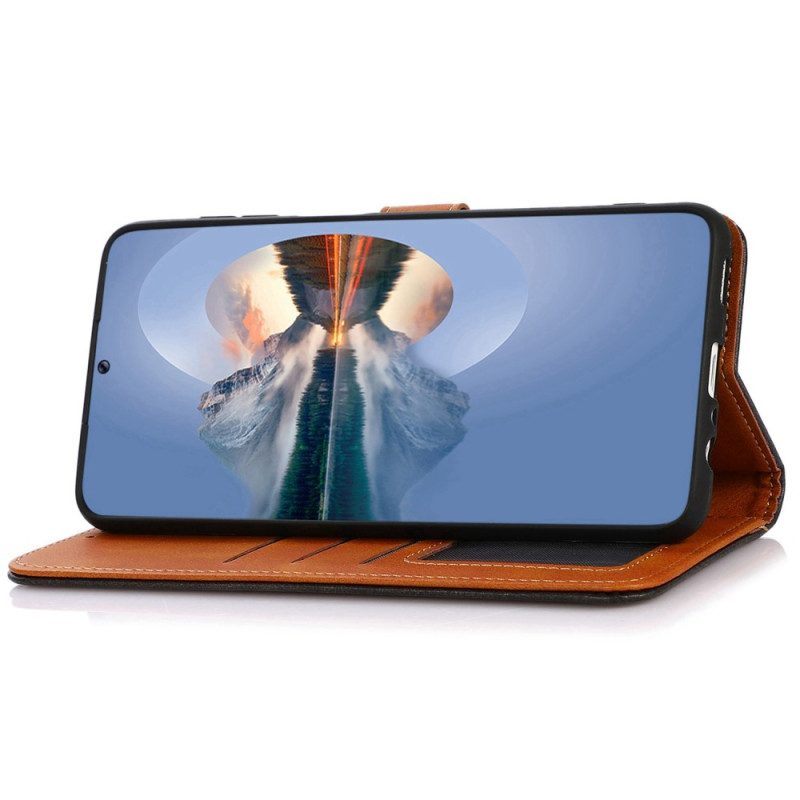 Folio-hoesje voor Poco M4 5G Met Khazneh-riem