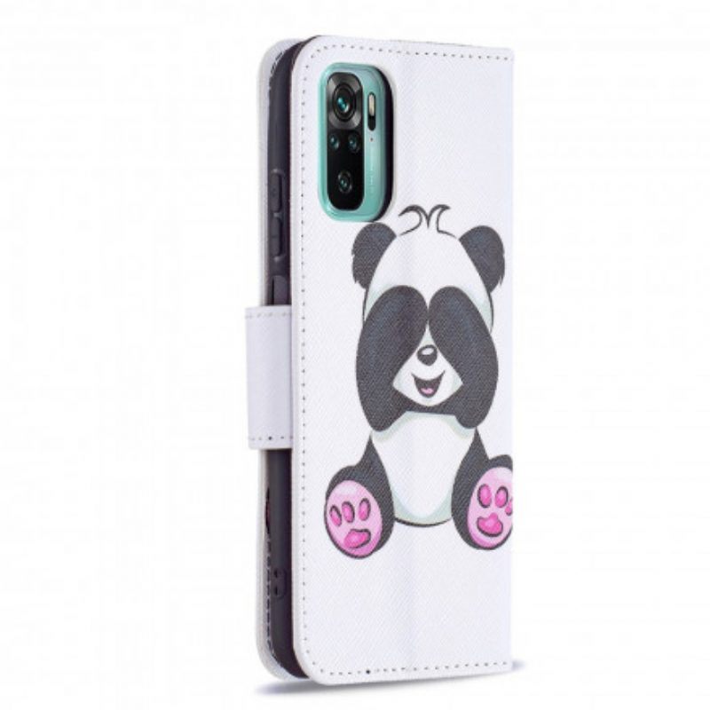 Folio-hoesje voor Poco M5s Panda-plezier