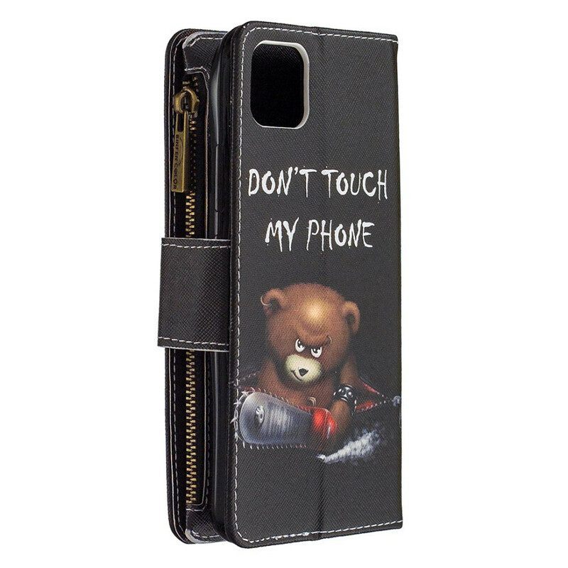 Folio-hoesje voor Realme C11 Beer Met Ritssluiting