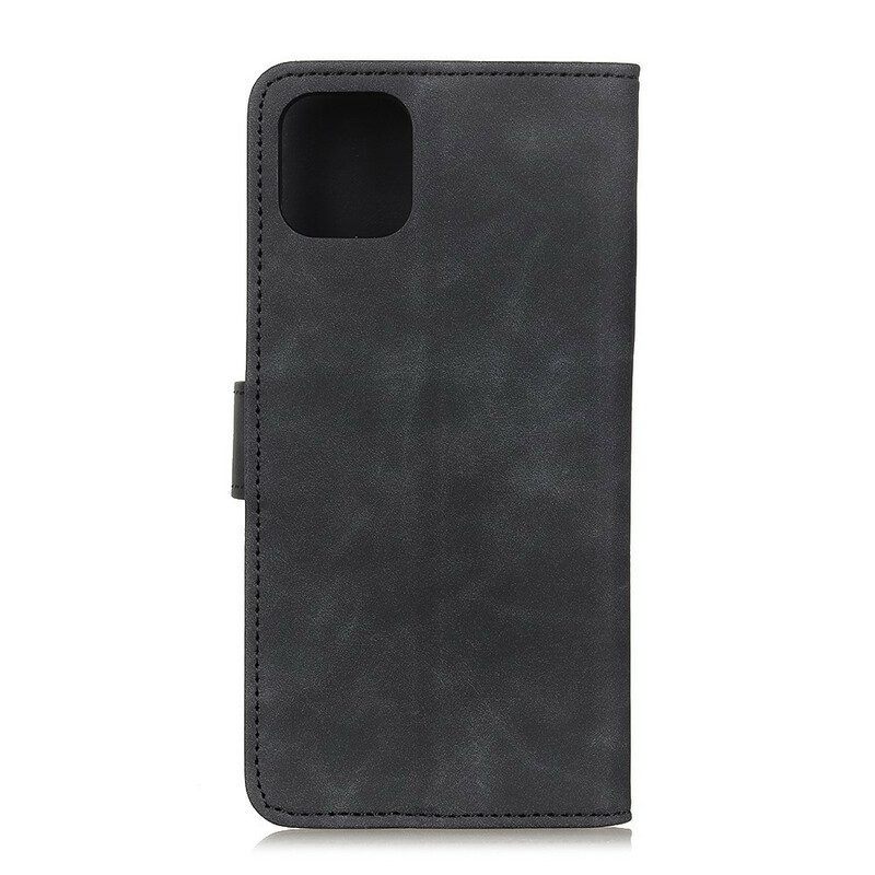 Folio-hoesje voor Realme C11 Khazneh Vintage Leereffect