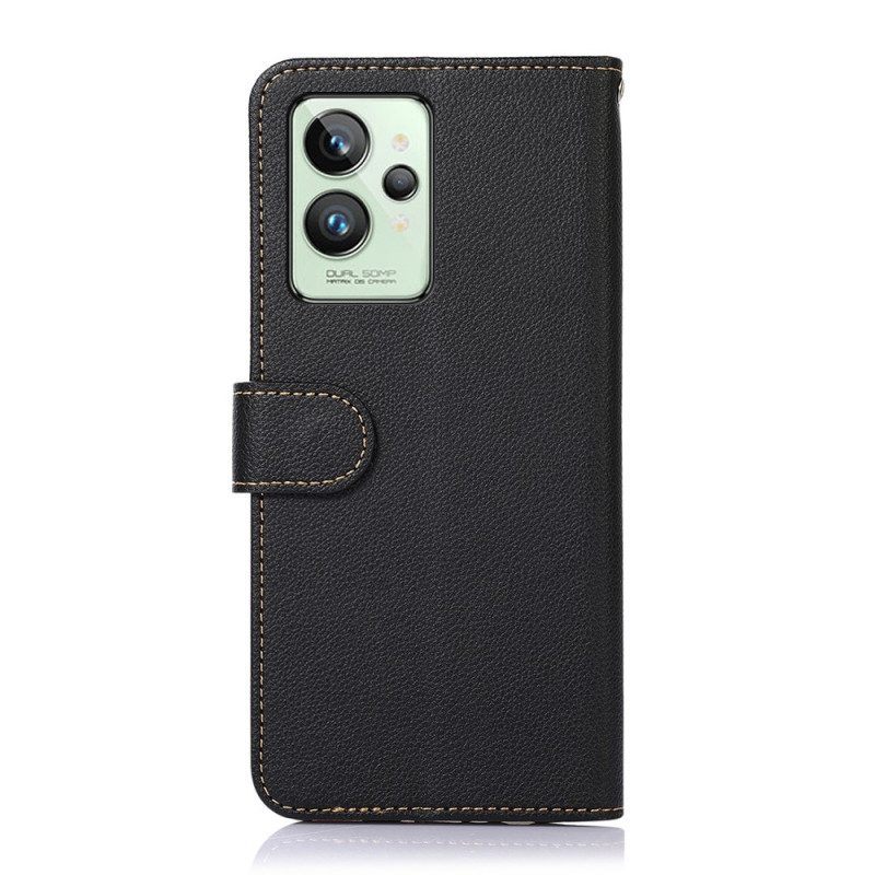 Folio-hoesje voor Realme GT2 Pro Lychee-stijl Rfid Khazneh