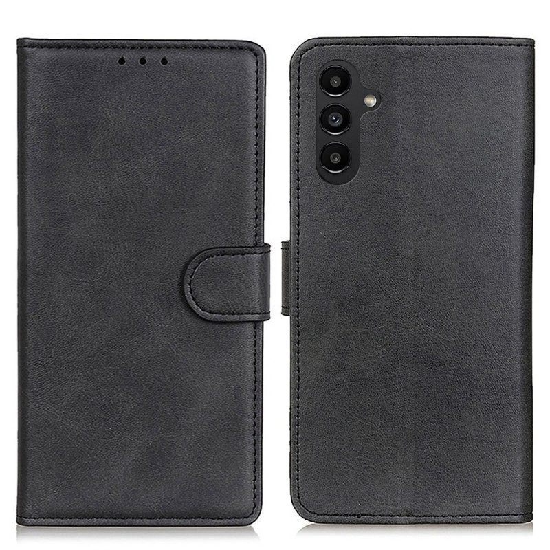 Folio-hoesje voor Samsung Galaxy A14 / A14 5G Mat Kunstleer