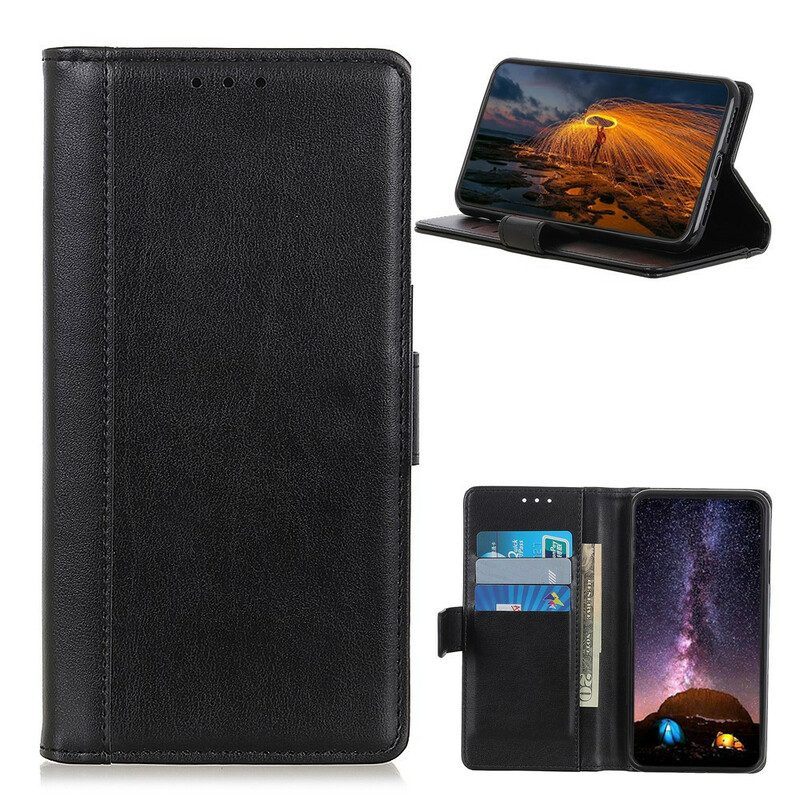 Folio-hoesje voor Samsung Galaxy A52 4G / A52 5G / A52s 5G Gekleurde Versie Van Splitleer