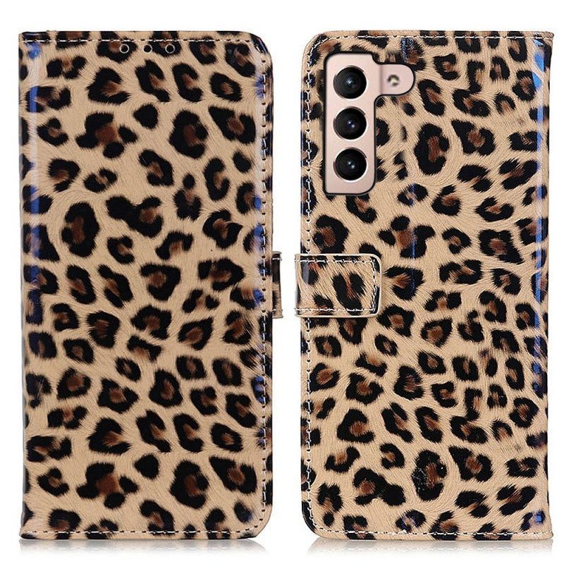 Folio-hoesje voor Samsung Galaxy S23 5G Luipaardhuid-effect